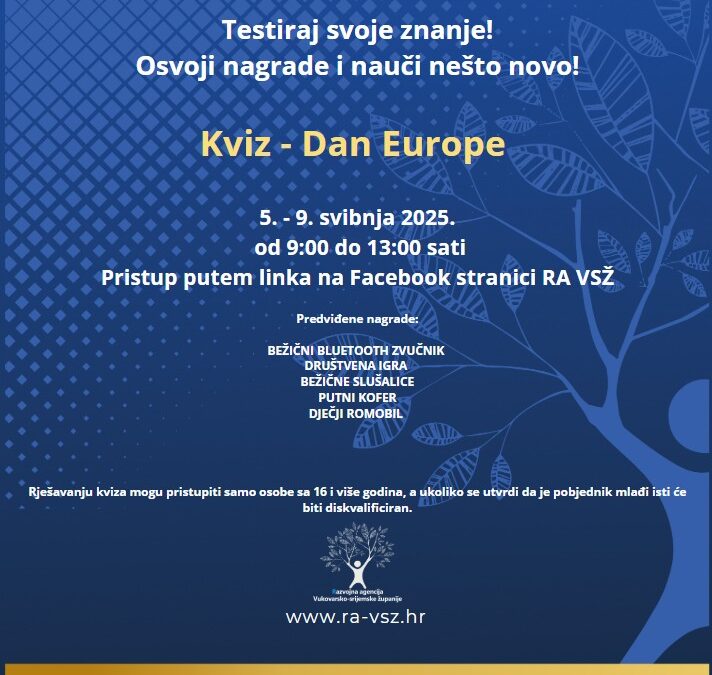 Kviz – Dan Europe 5. – 9. svibnja 2025.