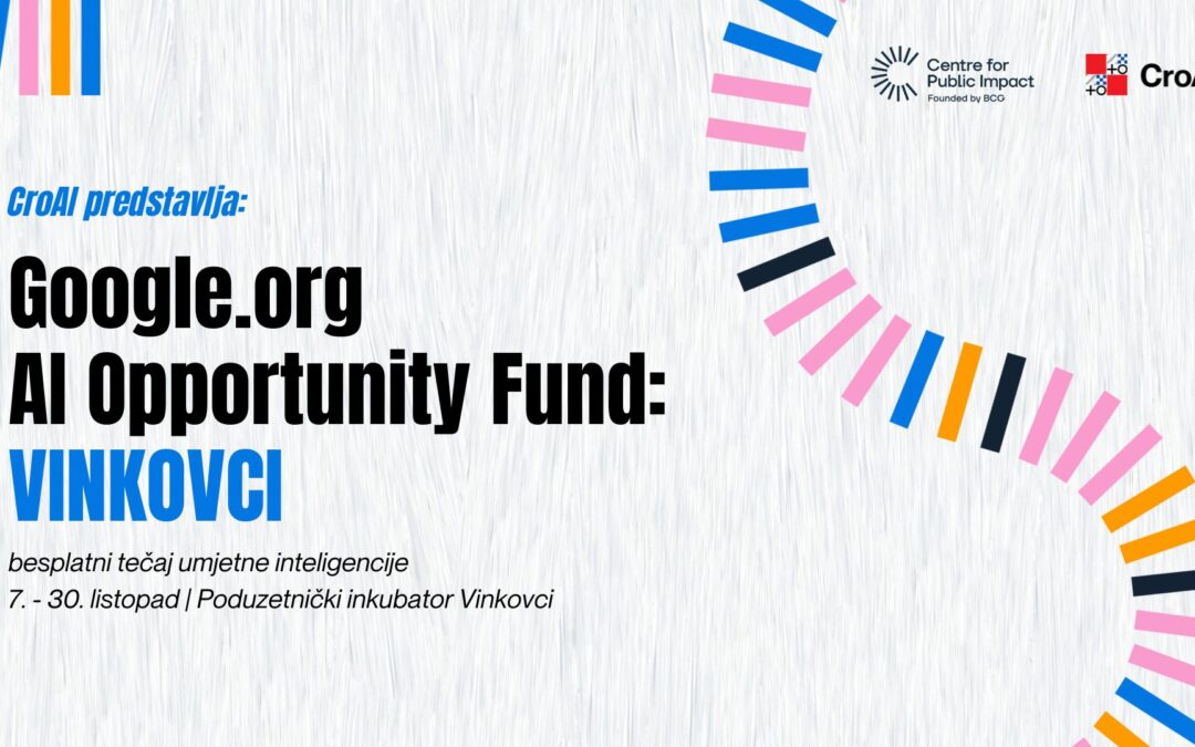 Google.org AI Opportunity Fund:Edukacija u Vinkovcima