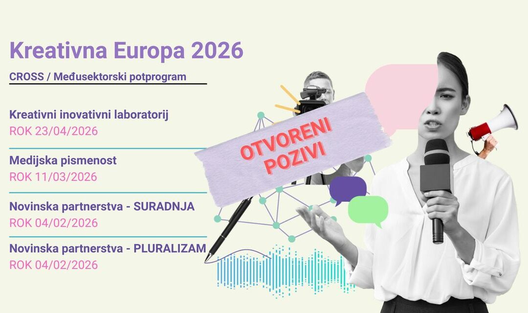 Otvoreni Pozivi za 2026. u okviru CROSS / Međusektorskog potprograma